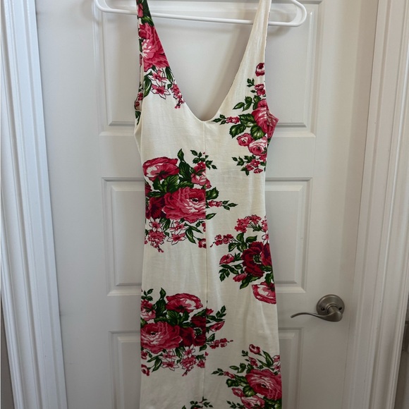 Betsey Johnson Archive Cabbage Rose Peplum Bodycon Tank Dress - Picture 7 of 9